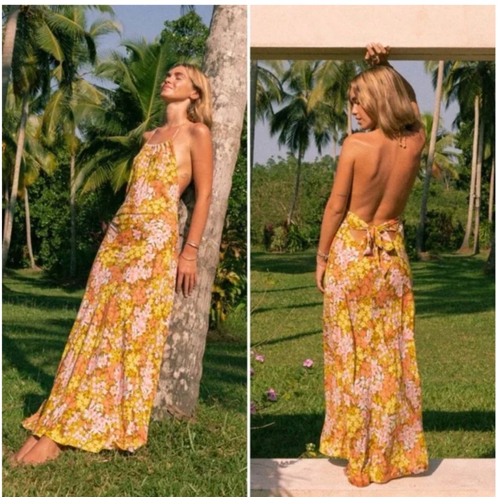 Billabong Retro Romance floral Maxi Dress - NWT - L / 12